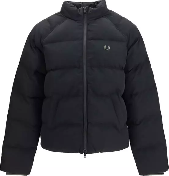 Black Polyamide Full-Length Jacket