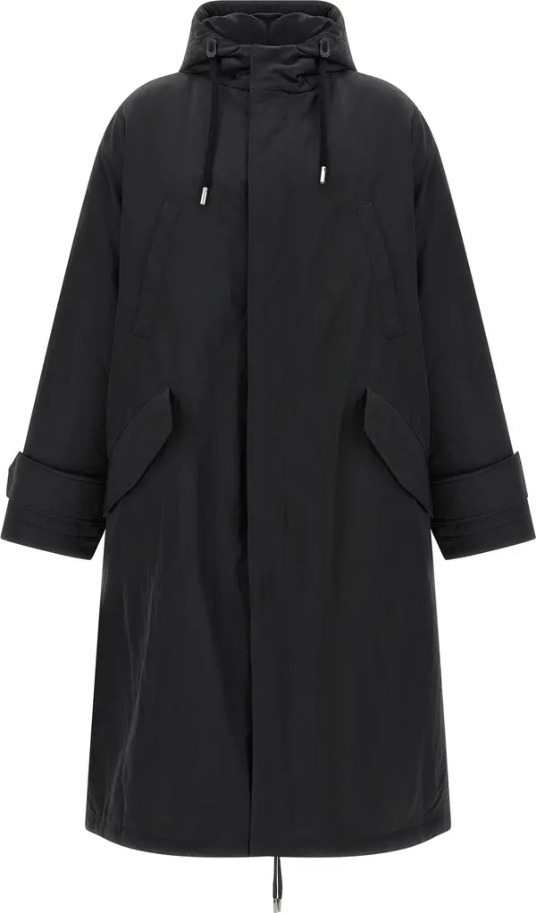Gray Polyamide Parka