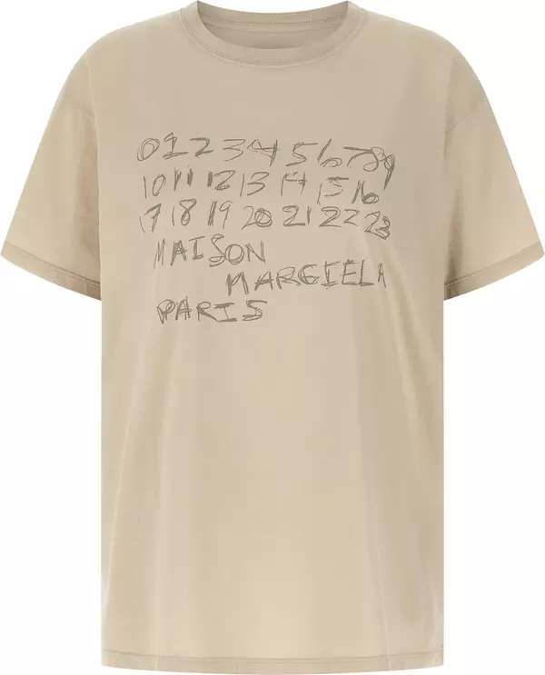 Beige Cotton T-Shirt
