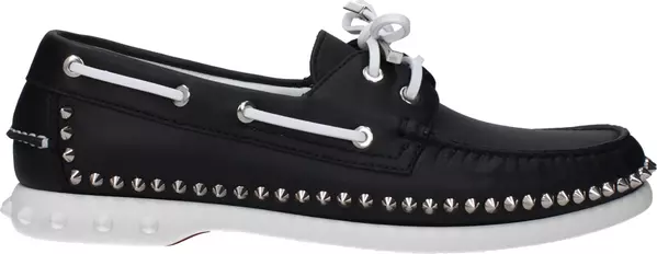 Black Leather Slip-On Loafers
