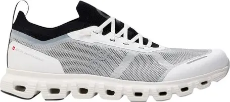 Black And White Synthetic Athletic Sneakers