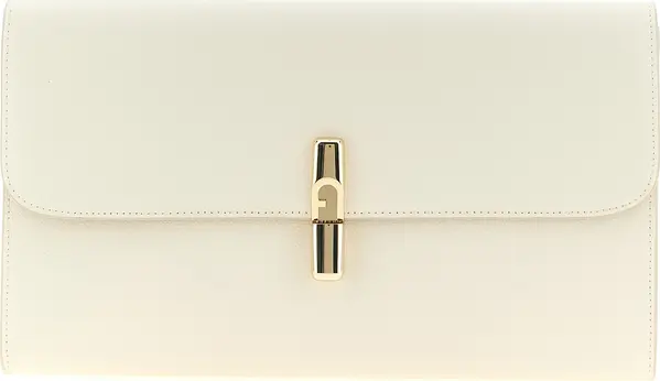 White Calfskin Clutch Bag