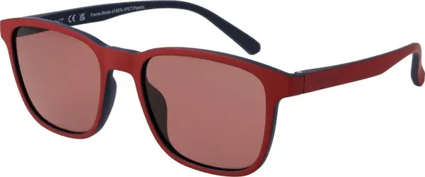 Red Stainless Steel Sunglasses