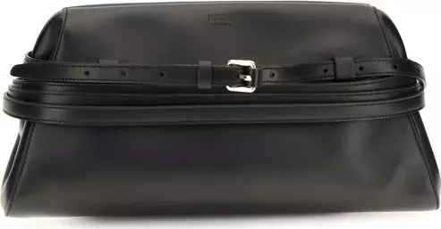 Black Goatskin Clutch Bag
