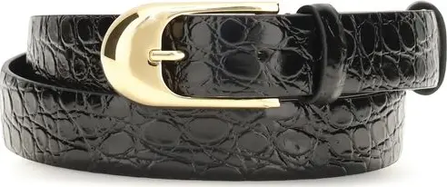 Black Calf Leather Bos Taurus Regular Belt