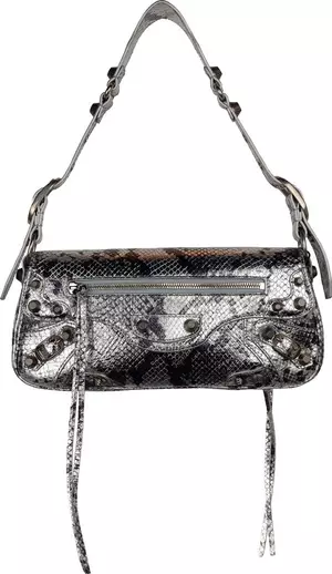 Gray Calfskin Handbag