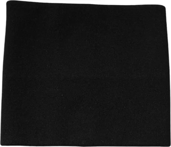Black Cashmere Knitted Square Handkerchief Scarf