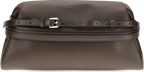 Brown Goatskin Clutch Bag