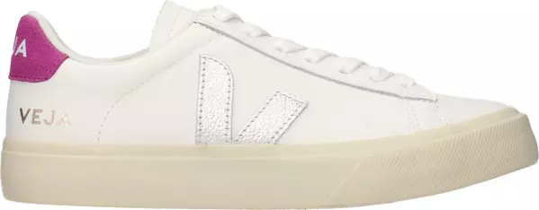 White Leather Low Top Sneakers