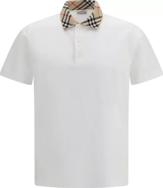 White Cotton Polo Shirt