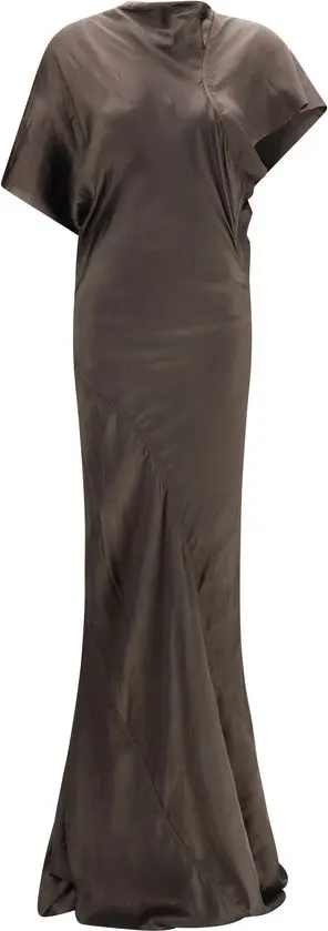 Brown Copper Long Dress