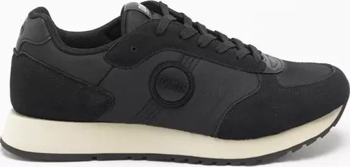 Black Nylon Athletic Sneakers