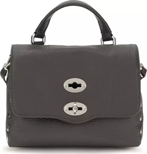 Gray Calf Leather Bos Taurus Shoulder Bag