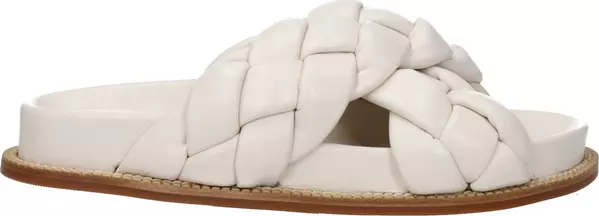 Beige Leather Slippers