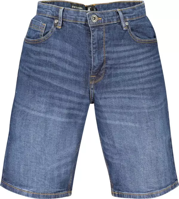 Blue Cotton Mens Short