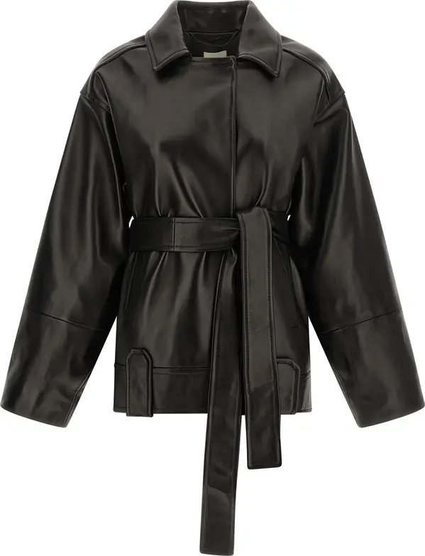 Black Lamb Leather Leather Jacket