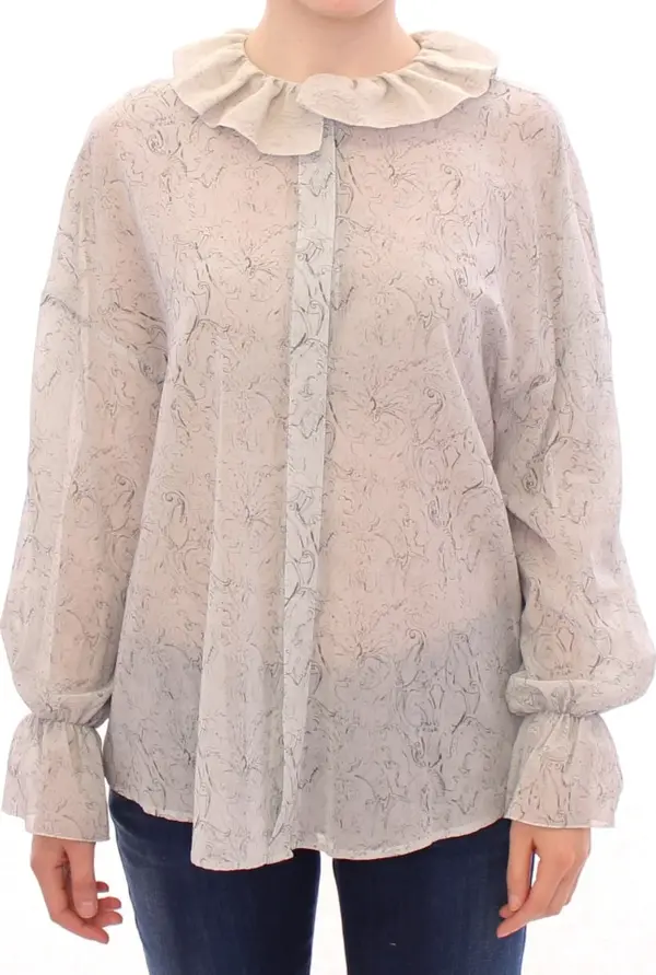 Blue Cotton Blouse Tunic