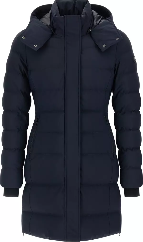 Blue Nylon Parka