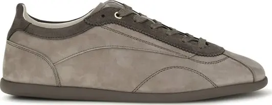 Gray Calf Leather Bos Taurus Sneakers