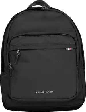 Black Polyester Backpack