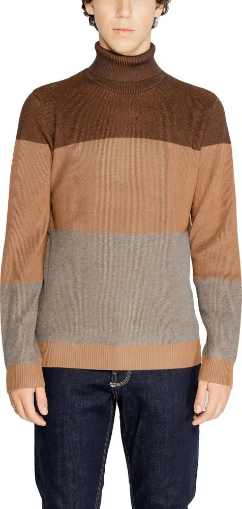 Brown Viscose Turtleneck