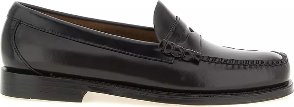Brown Cowhide Slip-On Loafers