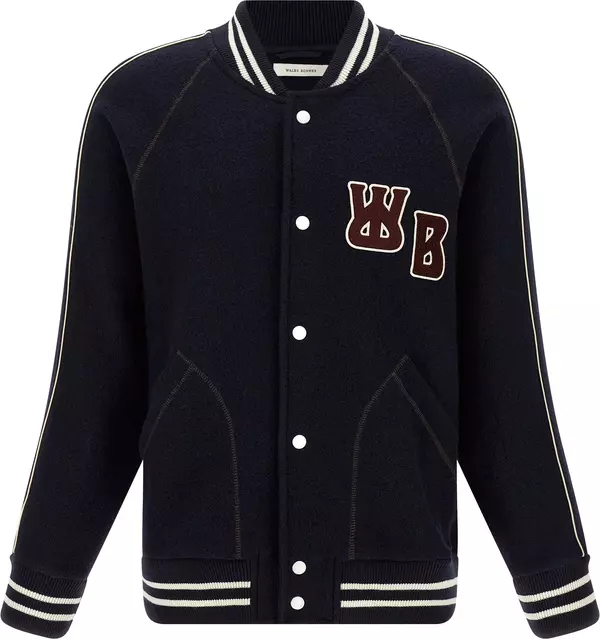 Blue Virgin Wool Bomber