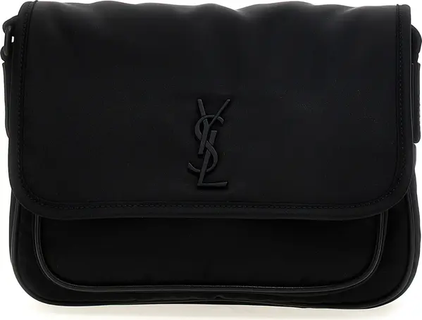 Black Polyamide Crossbody Bag