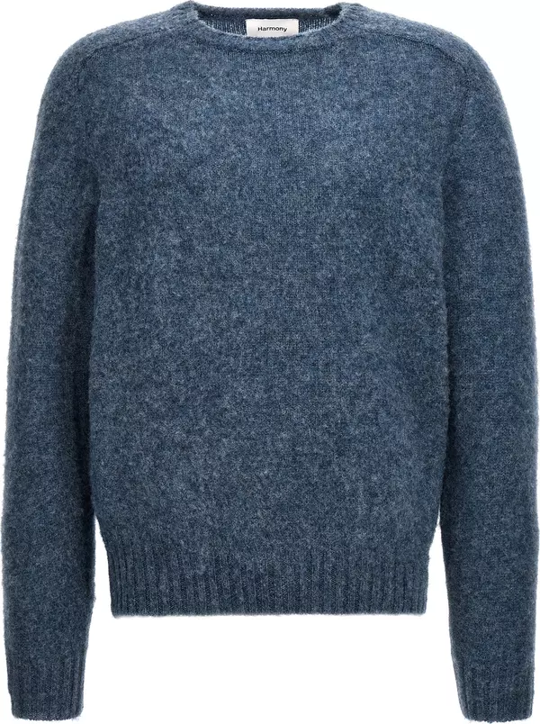 Blue Wool Cardigan
