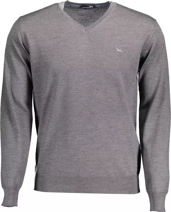 Grigio Lana Uomo Maglia