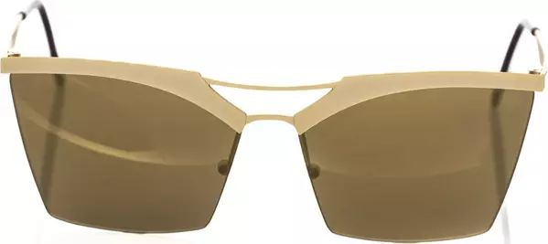 Gold Metallic Fibre Women Sunglass