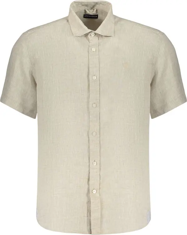 Beige Linen Men's Shirt