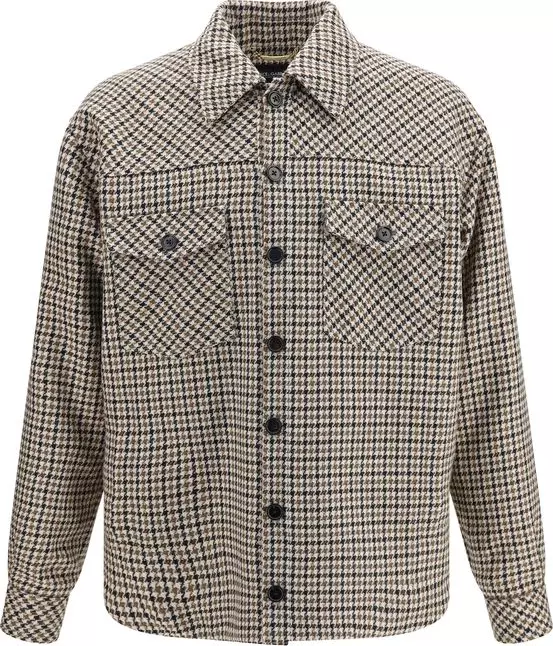 Brown Wool Oves Aries Full-Length Jacket