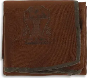 Brown Silk Pocket Square