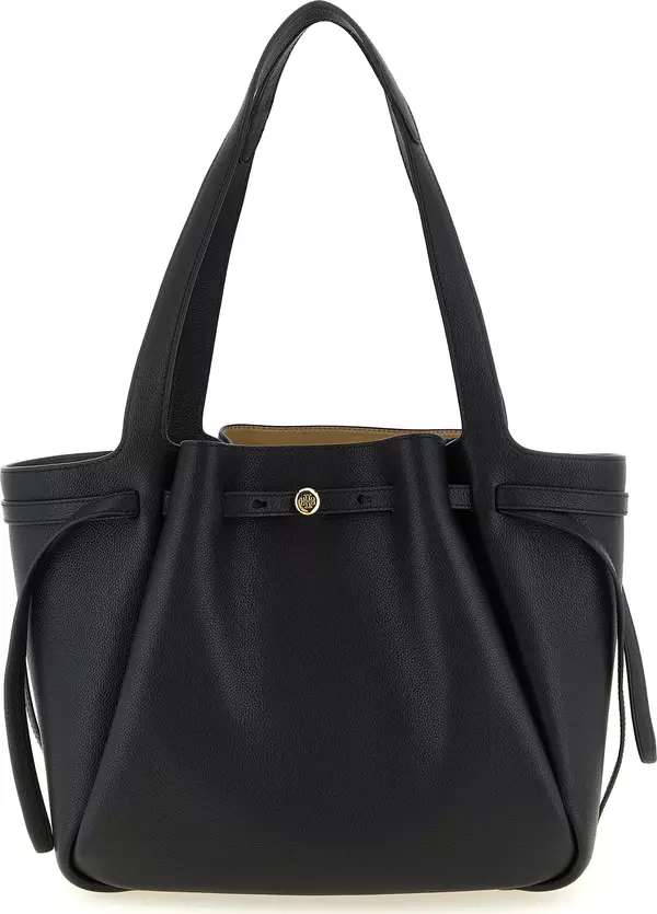 Black Cowhide Tote Bag