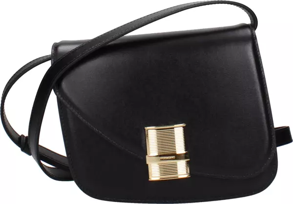Black Leather Crossbody Bag