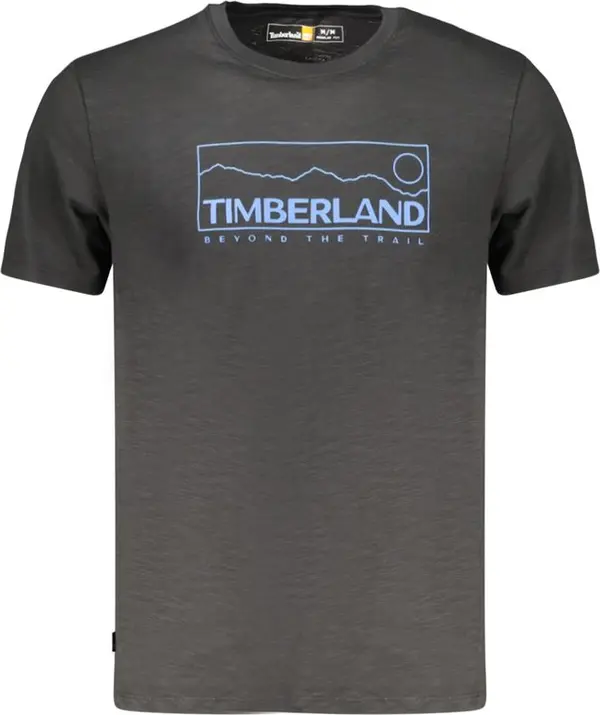 Black Cotton Men T-Shirt