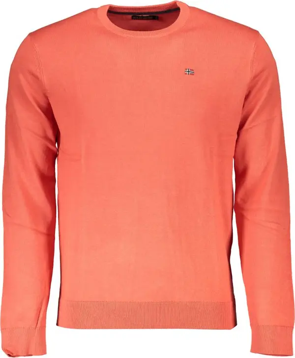 Red Cotton Men Sweater