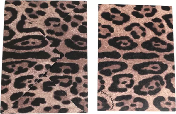 Multicolor Leopard Print Envelope Paper Post Card Holder