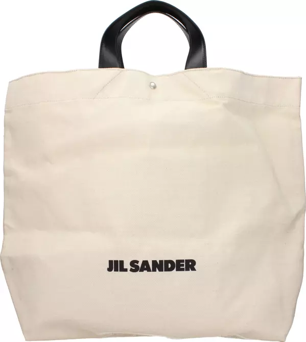 Beige Fabric Handbag
