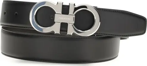 Black Calf Leather Bos Taurus Regular Belt