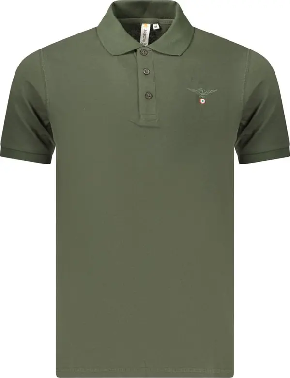 Green Cotton Men's Polo