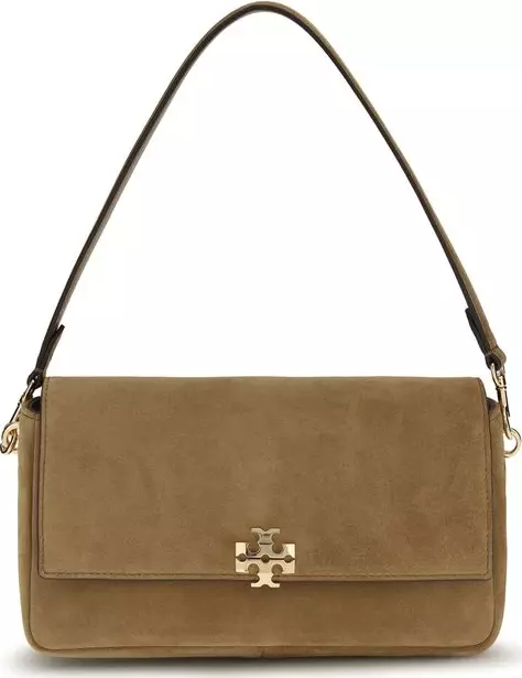 Beige Leather Shoulder Bag