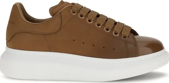 Brown Calf Leather Bos Taurus Chunky Sneakers