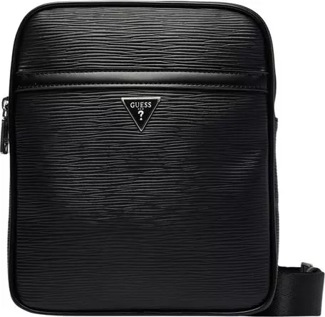 Black Polyethylene Messenger Bag