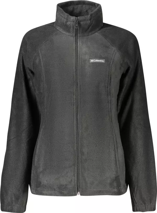 Black Polyester Women Sweatshirt