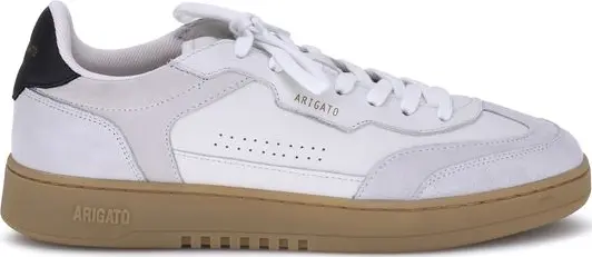 White Calf Leather Bos Taurus Low Top Sneakers