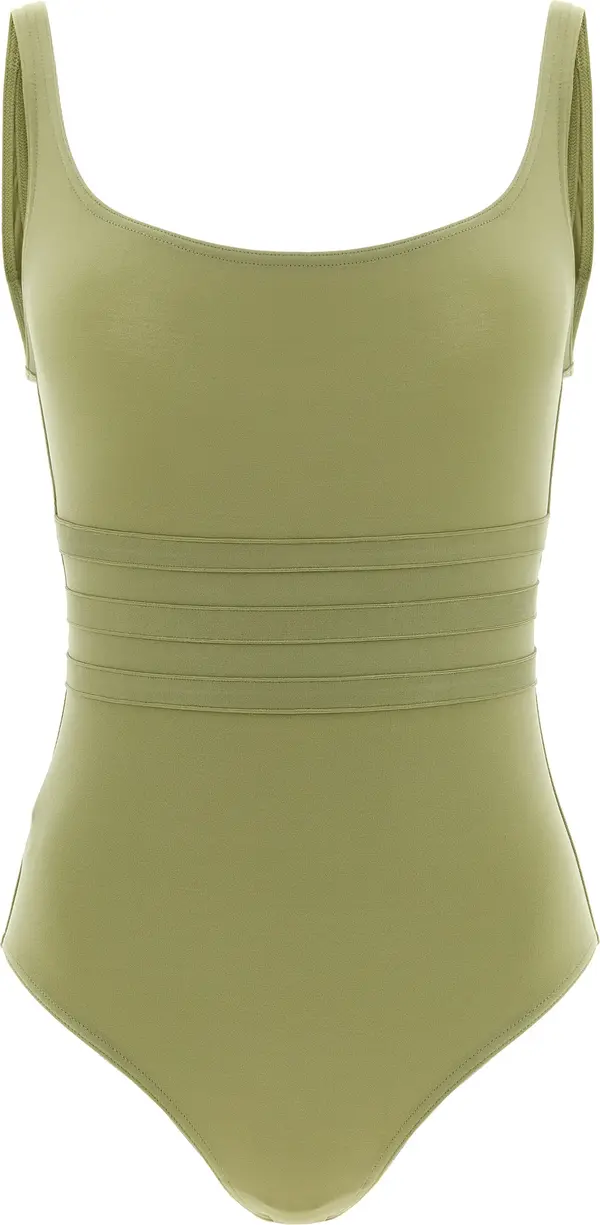Bicolor Polyamide One-Piece Swimsuit