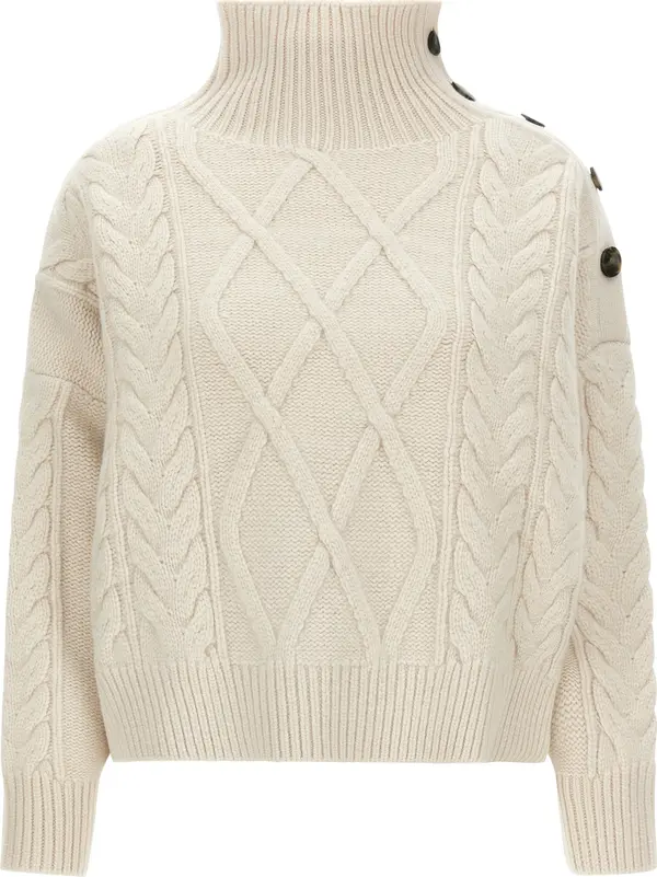 White Wool Cardigan