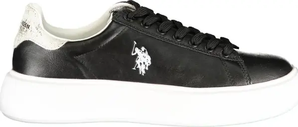 Black Polyurethane Women's Sneaker